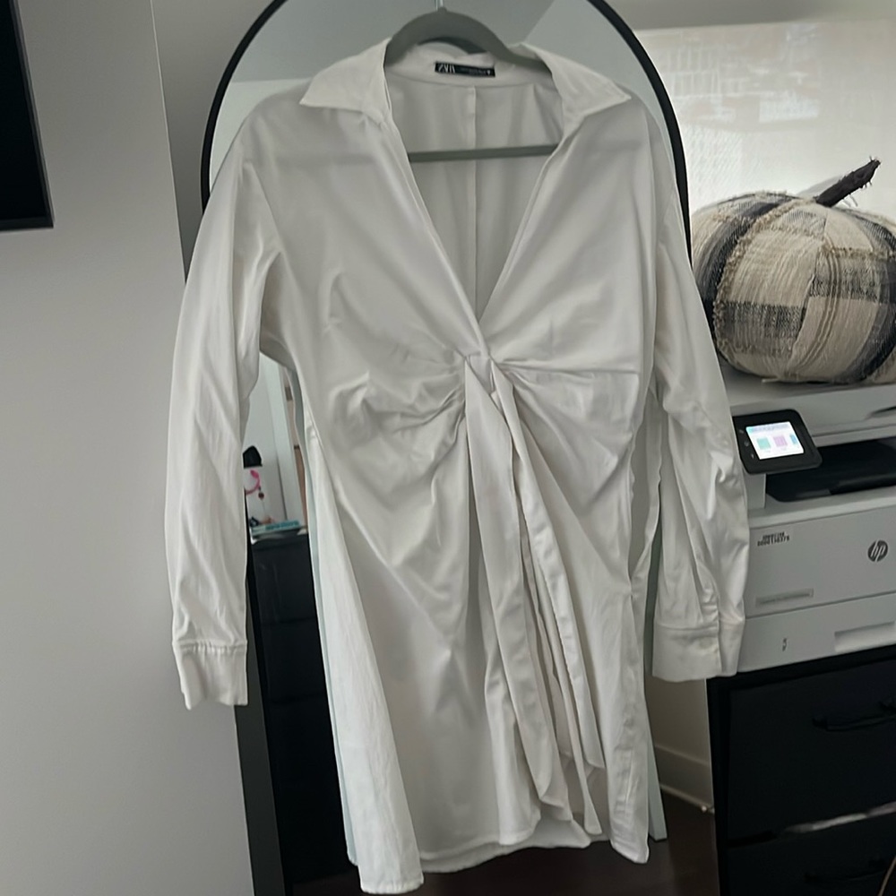 Zara button up dress